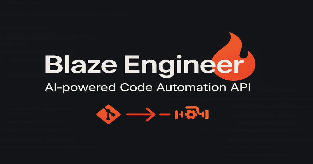 Blaze Engineer – AI Code Automation API Logo